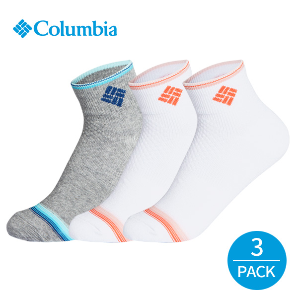 컬럼비아 여성 컬러라인 발목양말 3P_MIX